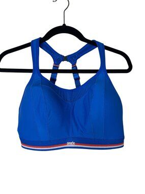 Panache Sport Womens Racerback Wireless Sports Bra 38DD Blue 7341r